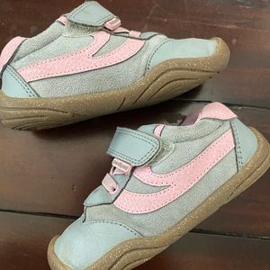 Pedi Peds Grip N Go Cliff Grey Pink Size 23